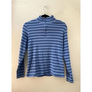 LL Bean Blue Sailor's Pullover Small LL Bean, Quarter Zip